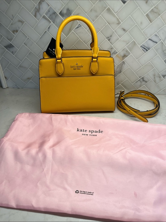 kate spade Handbags - kate spade Small Madison Merigold Leather crossbody with Detachable Strap